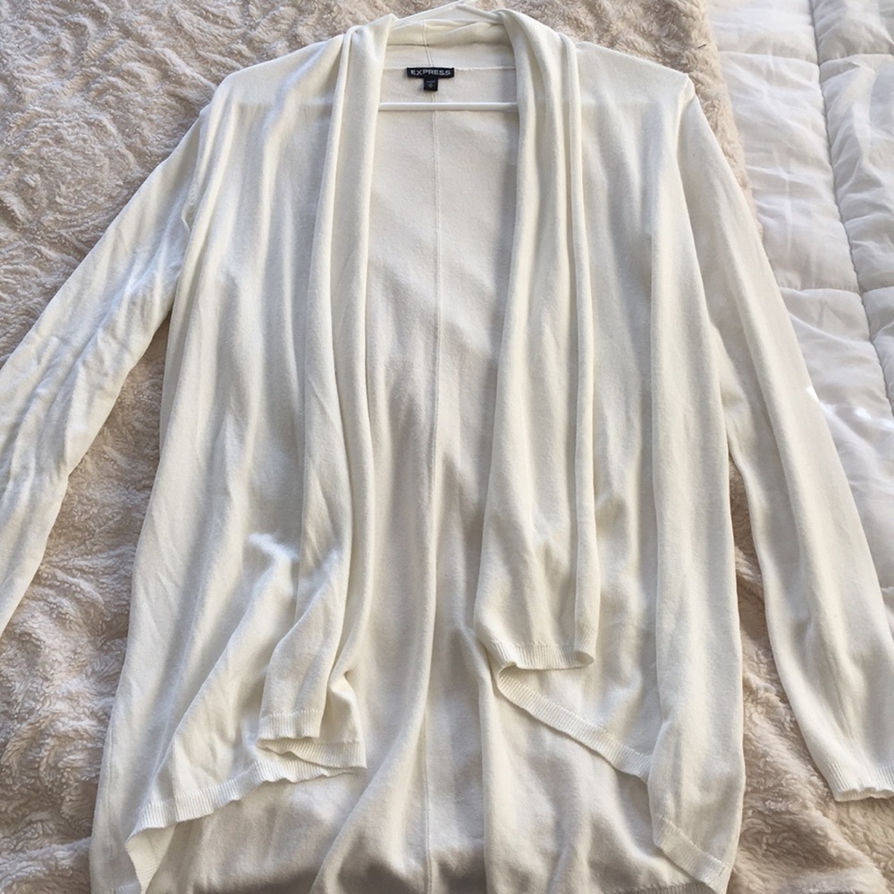 Express roll neck cover up sweater